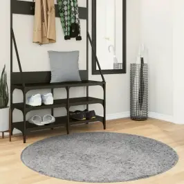Paklājs Pamplona, Ø 120 Cm, Shaggy, Moderns, Pelēks Vidaxl
