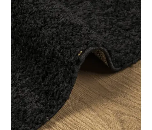 Paklājs Pamplona, 140X200 Cm, Shaggy, Moderns, Melns Vidaxl