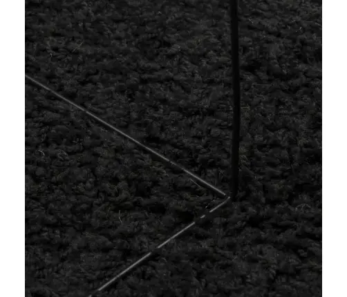 Paklājs Pamplona, 140X200 Cm, Shaggy, Moderns, Melns Vidaxl