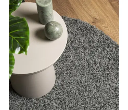 Paklājs Pamplona, Ø 120 Cm, Shaggy, Moderns, Zaļš Vidaxl