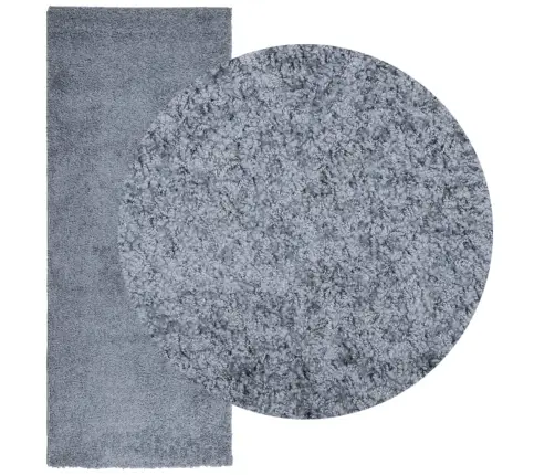 Kõrge Narmaga Shaggy Vaip "Pamplona", Sinine, 80X200 Cm