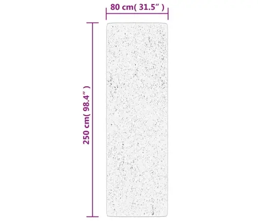 Paklājs Pamplona, 80X250 Cm, Shaggy, Moderns, Zils Vidaxl