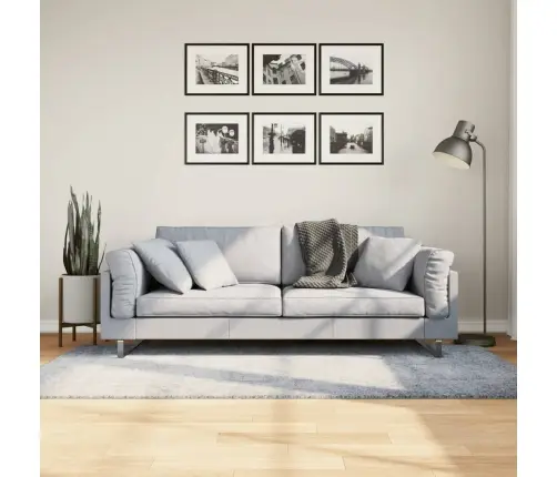 Shaggy Kilimas Pamplona, Mėlynas, 100X200cm Aukšti Šereliai