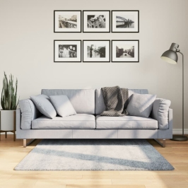 Paklājs Pamplona, 120X120 Cm, Shaggy, Moderns, Zils Vidaxl