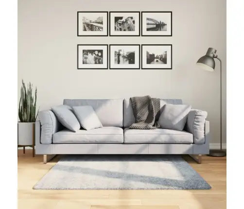 Paklājs Pamplona, 120X120 Cm, Shaggy, Moderns, Zils Vidaxl
