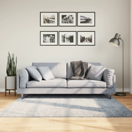 Paklājs Pamplona, 160X160 Cm, Shaggy, Moderns, Zils Vidaxl