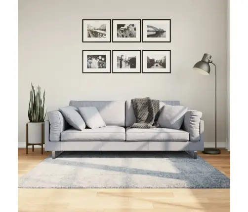 Paklājs Pamplona, 160X160 Cm, Shaggy, Moderns, Zils Vidaxl