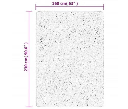 Paklājs Pamplona, 160X230 Cm, Shaggy, Moderns, Zils Vidaxl