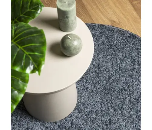 Paklājs Pamplona, Ø 100 Cm, Shaggy, Moderns, Zils Vidaxl