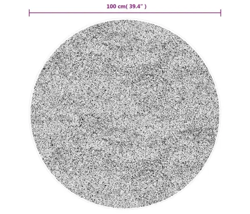 Paklājs Pamplona, Ø 100 Cm, Shaggy, Moderns, Zils Vidaxl