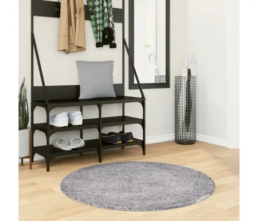 Paklājs Pamplona, Ø 100 Cm, Shaggy, Moderns, Zils Vidaxl