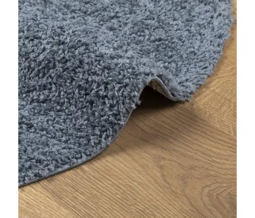 Paklājs Pamplona, Ø 120 Cm, Shaggy, Moderns, Zils Vidaxl