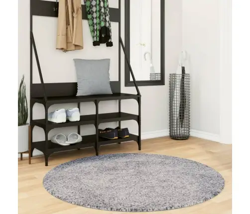 Paklājs Pamplona, Ø 120 Cm, Shaggy, Moderns, Zils Vidaxl