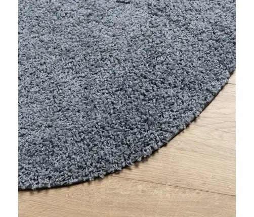 Paklājs Pamplona, Ø 240 Cm, Shaggy, Moderns, Zils Vidaxl