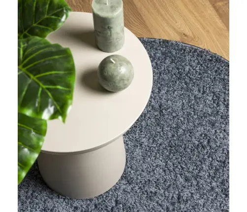 Paklājs Pamplona, Ø 240 Cm, Shaggy, Moderns, Zils Vidaxl