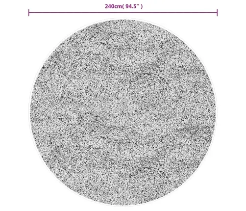 Paklājs Pamplona, Ø 240 Cm, Shaggy, Moderns, Zils Vidaxl