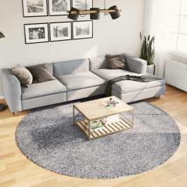 Paklājs Pamplona, Ø 240 Cm, Shaggy, Moderns, Zils Vidaxl