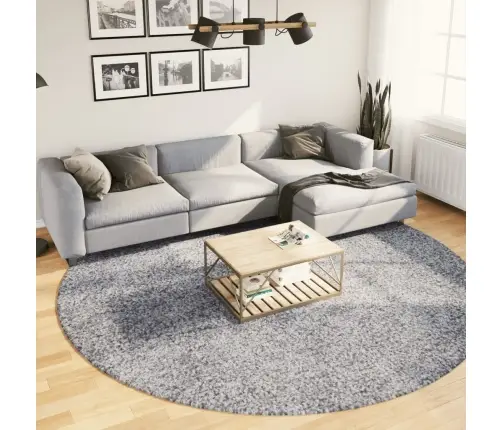 Kõrge Narmaga Shaggy Vaip "Pamplona", Sinine, Ø 280 Cm Kõrge Narmaga Shaggy Vaip "Pamplona", Sinine, Ø 280 Cm