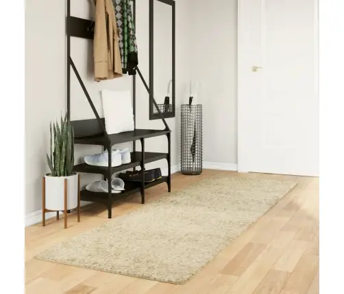 Paklājs Pamplona, 80X250 Cm, Shaggy, Moderns, Zelta Vidaxl