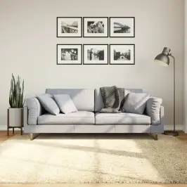 Kõrge Narmaga Shaggy Vaip "Pamplona", Kuldne 200X200 Cm