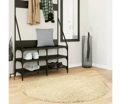 Kõrge Narmaga Shaggy Vaip "Pamplona", Kuldne, Ø 120 Cm