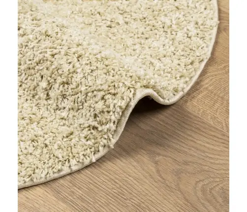 Kõrge Narmaga Shaggy Vaip "Pamplona", Kuldne, Ø 160 Cm