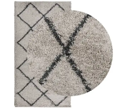 Shaggy Kilimas Pamplona, Smėlio Ir Antracito, 80X150Cm