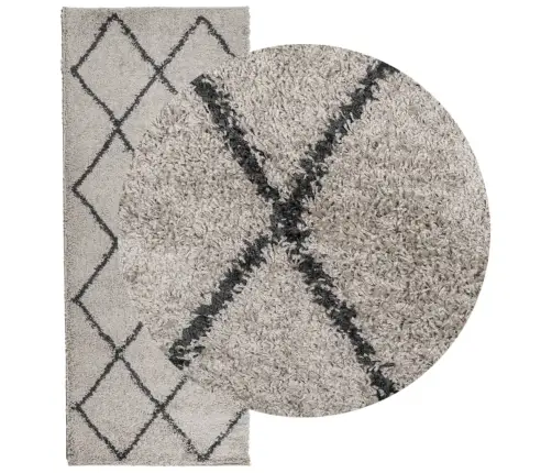 Paklājs Pamplona, 80X200 Cm, Shaggy Moderns Bēšs Antracītpelēks Vidaxl Paklājs Pamplona, 80X200 Cm, Shaggy Moderns Bēšs Antracītpelēks Vidaxl