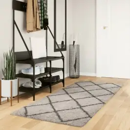 Paklājs Pamplona, 80X200 Cm, Shaggy Moderns Bēšs Antracītpelēks Vidaxl Paklājs Pamplona, 80X200 Cm, Shaggy Moderns Bēšs Antracītpelēks Vidaxl
