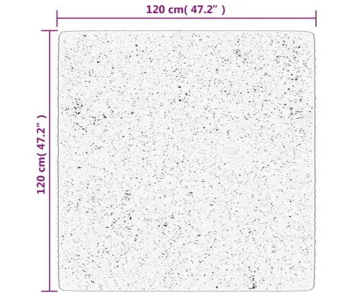 Paklājs Pamplona, 120X120Cm, Shaggy Moderns Bēšs Antracītpelēks Vidaxl Paklājs Pamplona, 120X120Cm, Shaggy Moderns Bēšs Antracītpelēks Vidaxl