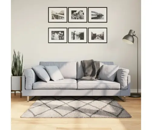 Paklājs Pamplona, 120X120Cm, Shaggy Moderns Bēšs Antracītpelēks Vidaxl Paklājs Pamplona, 120X120Cm, Shaggy Moderns Bēšs Antracītpelēks Vidaxl