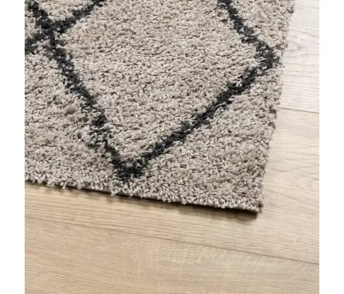Shaggy Kilimas Pamplona, Smėlio Ir Antracito, 120X170Cm