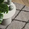 Kõrge Narmaga Vaip "Pamplona", Beež/Antratsiit, Ø 80 Cm Kõrge Narmaga Vaip "Pamplona", Beež/Antratsiit, Ø 80 Cm