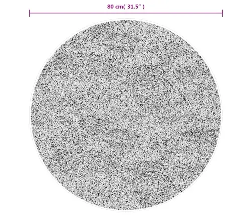 Paklājs Pamplona, Ø 80 Cm, Shaggy, Moderns, Melns Ar Krēmkrāsu Vidaxl Paklājs Pamplona, Ø 80 Cm, Shaggy, Moderns, Melns Ar Krēmkrāsu Vidaxl