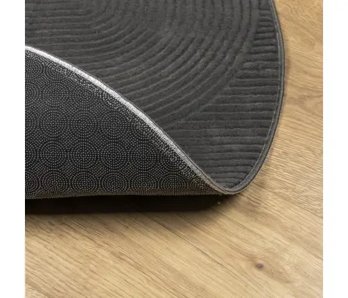 Paklājs Iza, Īsa Spalva, Skandināvu Stils, Pelēks, Ø 80 Cm Vidaxl