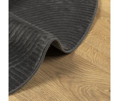 Paklājs Iza, Īsa Spalva, Skandināvu Stils, Pelēks, Ø 80 Cm Vidaxl