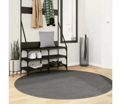 Paklājs Iza, Īsa Spalva, Skandināvu Stils, Pelēks, Ø 160 Cm Vidaxl