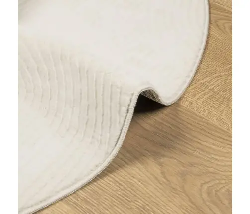 Paklājs Iza, Īsa Spalva, Skandināvu Stils, Bēšs, Ø 100 Cm Vidaxl