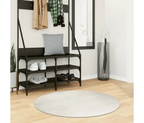 Paklājs Iza, Īsa Spalva, Skandināvu Stils, Bēšs, Ø 100 Cm Vidaxl