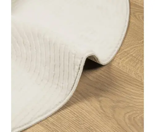 Paklājs Iza, Īsa Spalva, Skandināvu Stils, Bēšs, Ø200 Cm Vidaxl