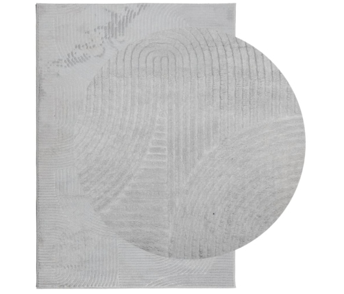 Paklājs Iza, Īsa Spalva, Skandināvu Stils, Pelēks, 140X200 Cm Vidaxl