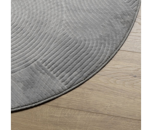Paklājs Iza, Īsa Spalva, Skandināvu Stils, Pelēks, Ø 120 Cm Vidaxl