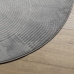 Paklājs Iza, Īsa Spalva, Skandināvu Stils, Pelēks, Ø 120 Cm Vidaxl