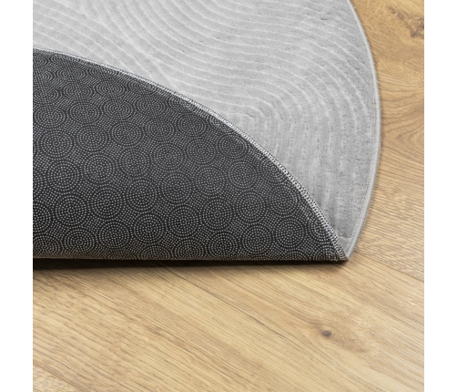 Paklājs Iza, Īsa Spalva, Skandināvu Stils, Pelēks, Ø 120 Cm Vidaxl
