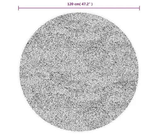 Vaip "Iza", Lühikese Narmaga, Skandinaavialik, Hall, Ø 120 Cm