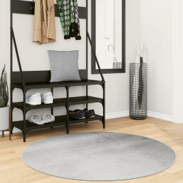 Paklājs Iza, Īsa Spalva, Skandināvu Stils, Pelēks, Ø 120 Cm Vidaxl