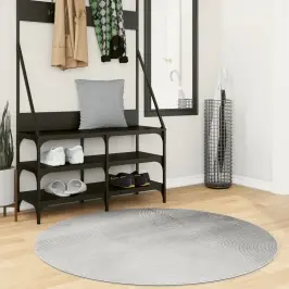 Paklājs Iza, Īsa Spalva, Skandināvu Stils, Pelēks, Ø 120 Cm Vidaxl