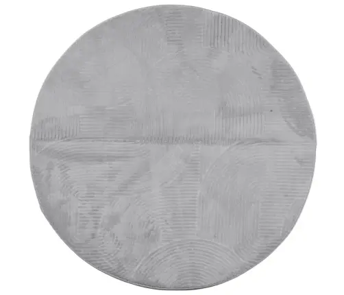 Paklājs Iza, Īsa Spalva, Skandināvu Stils, Pelēks, Ø 160 Cm Vidaxl