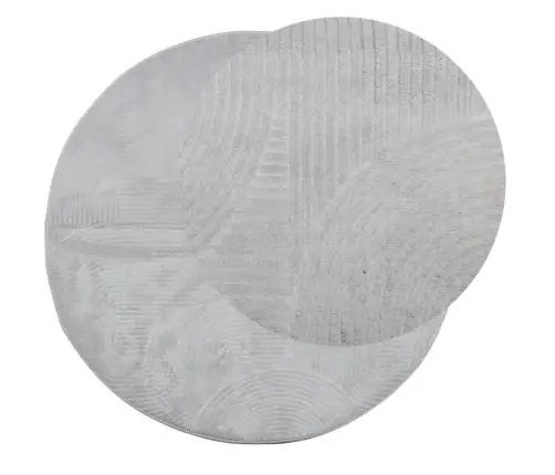 Paklājs Iza, Īsa Spalva, Skandināvu Stils, Pelēks, Ø 160 Cm Vidaxl