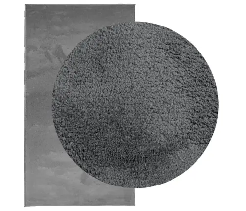 Paklājs Oviedo, Īsa Spalva, Mīksts, Antracītpelēks, 60X110 Cm Vidaxl